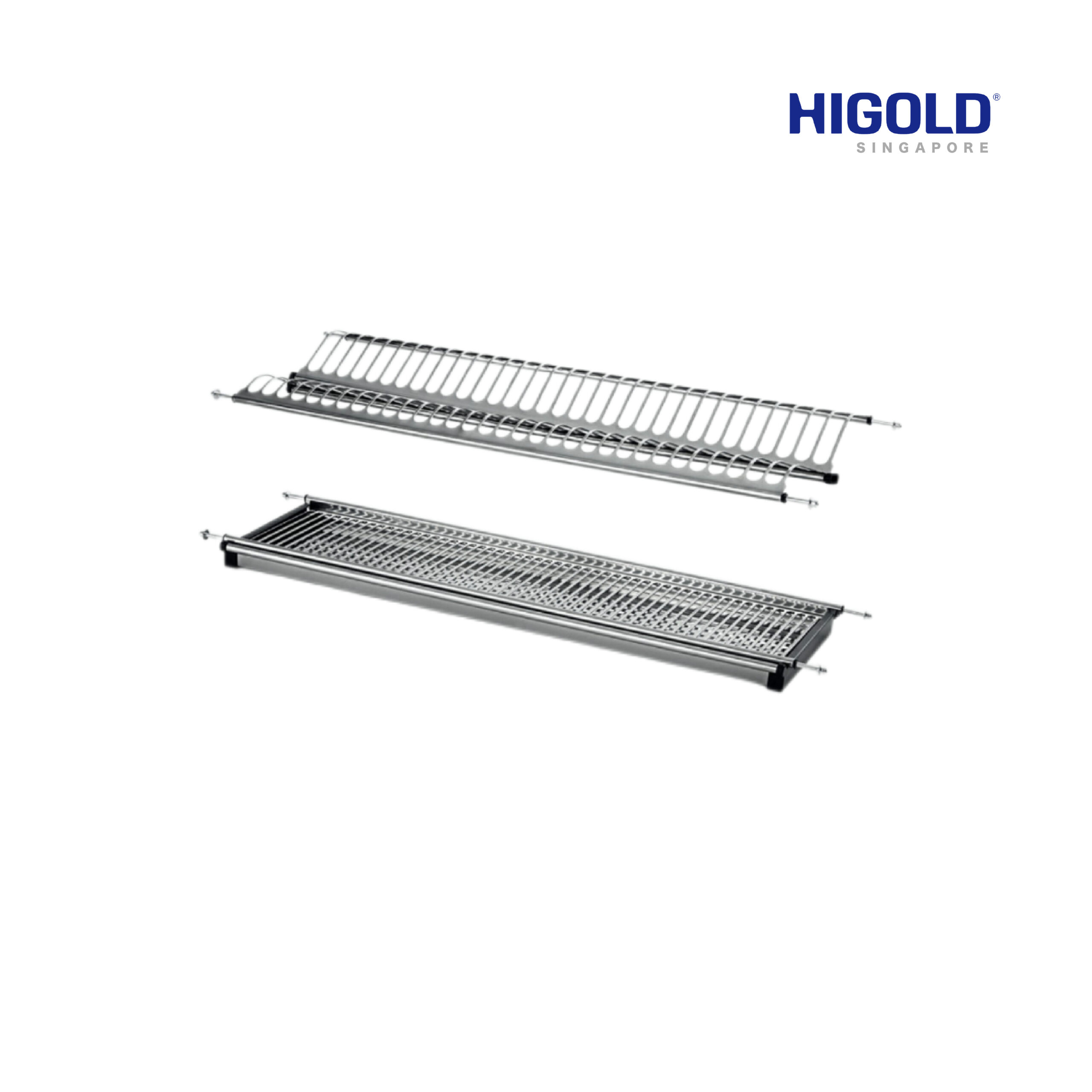 HIGOLD 304 Stainless Steel Dish Draining Rack