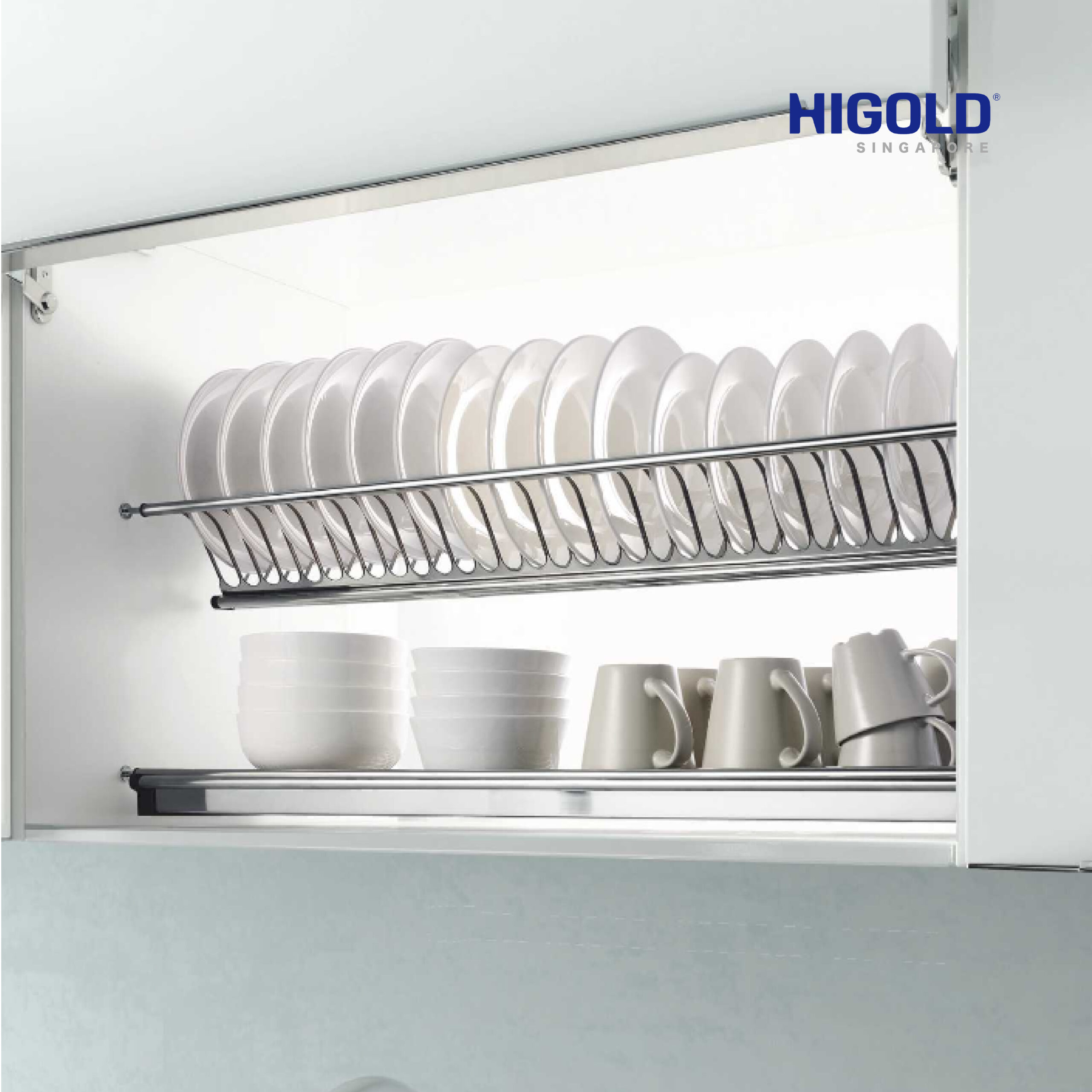 HIGOLD 304 Stainless Steel Dish Draining Rack - Image 3