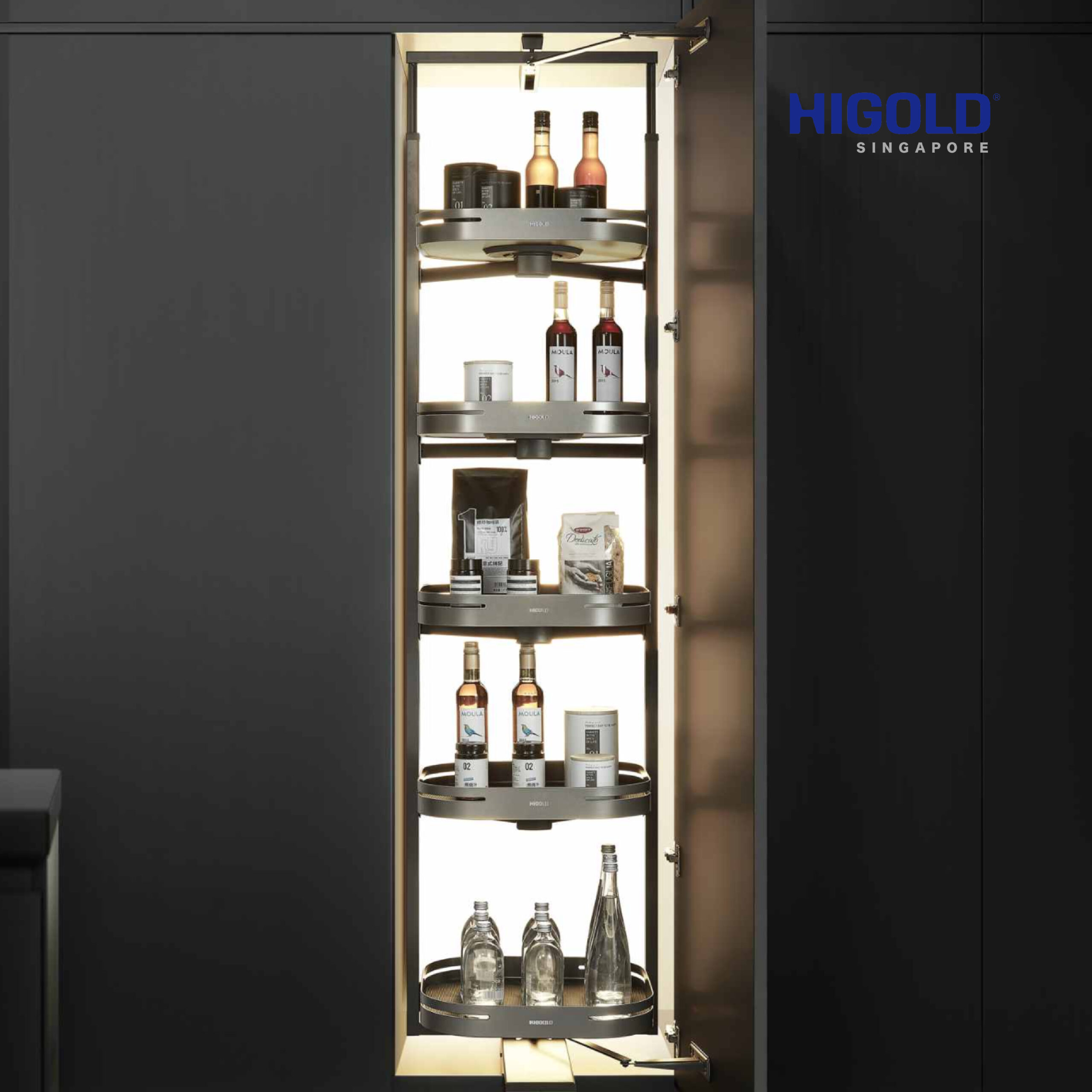 HIGOLD Tourbillion Tall basket 360 Rotate Basket - Image 3