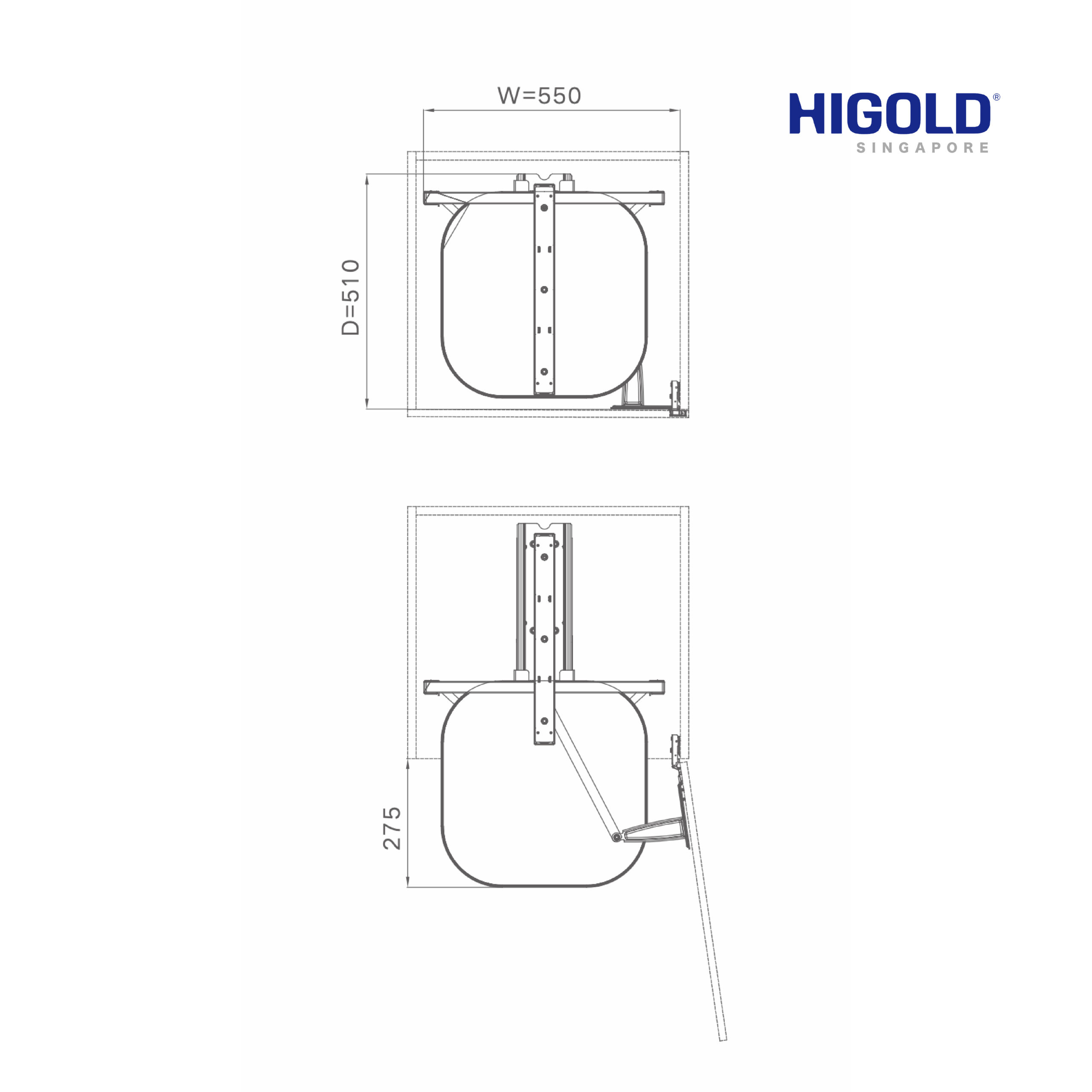HIGOLD Tourbillion Tall basket 360 Rotate Basket - Image 5