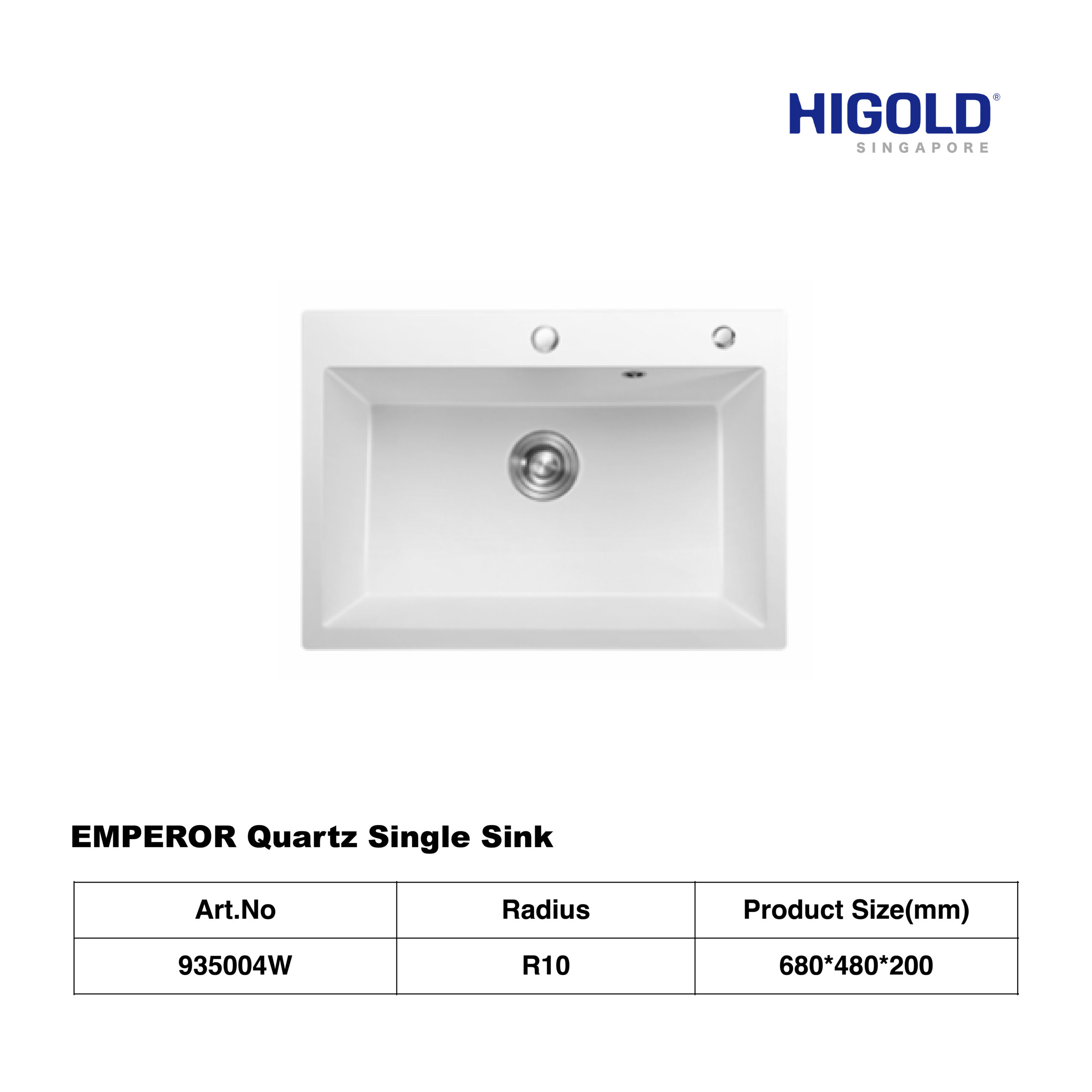 HIGOLD EMPEROR Quartz Single/Double Sink - Image 4
