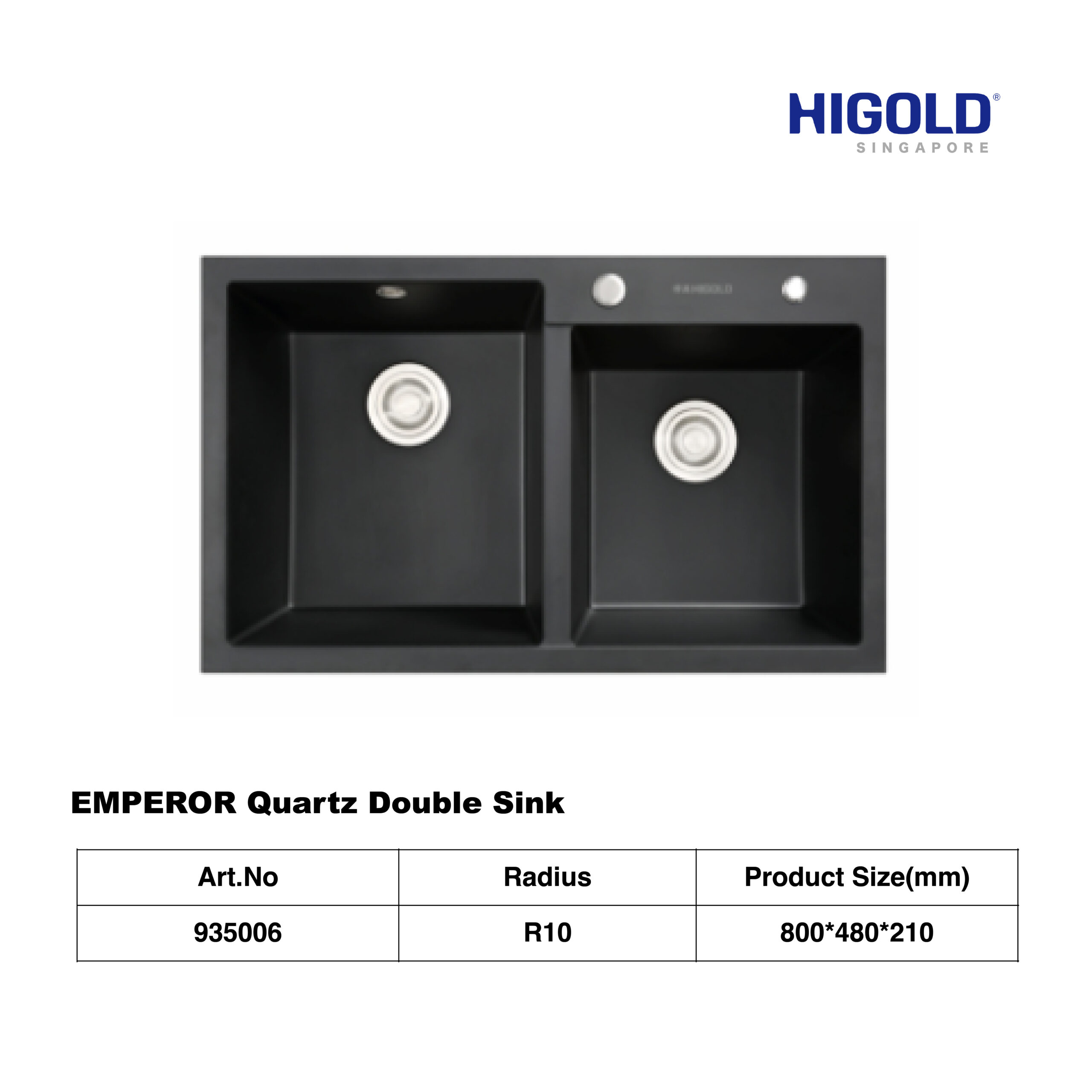 HIGOLD EMPEROR Quartz Single/Double Sink - Image 6