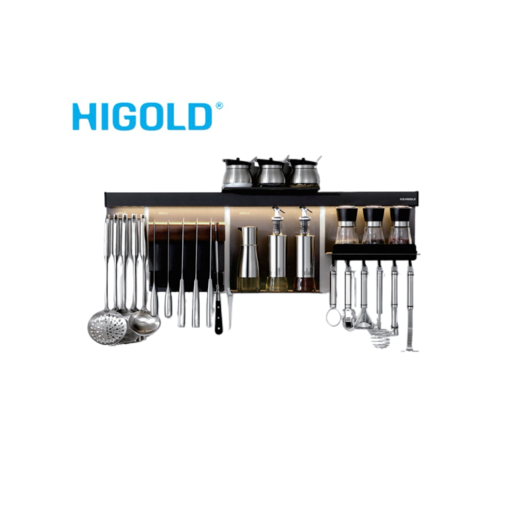 HIGOLD Kitchen Wall-Mounted Hanging Set / Spice Bottle Rack