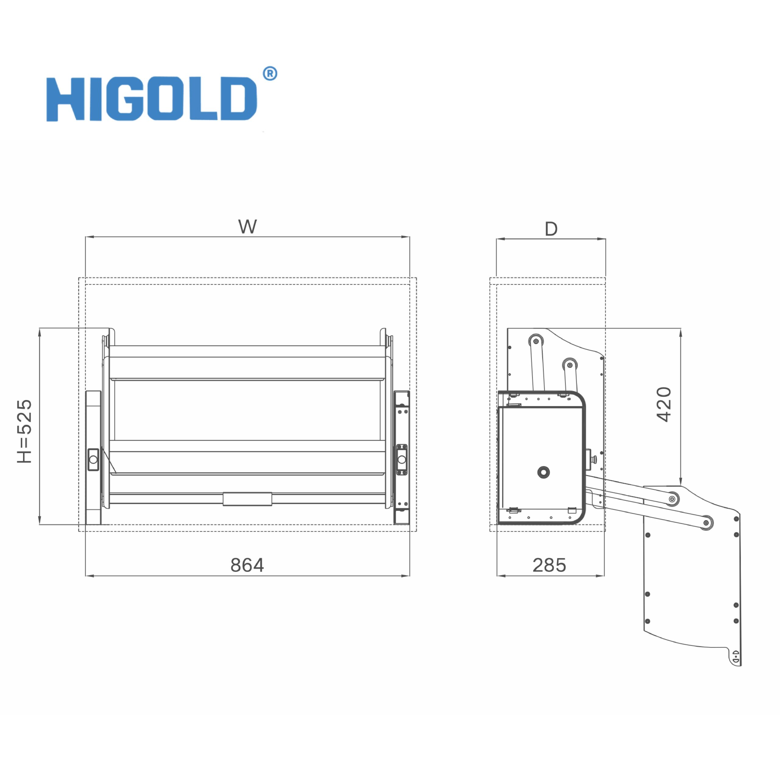 HIGOLD Pull Down Elevator Basket - Shearer Style - Image 4