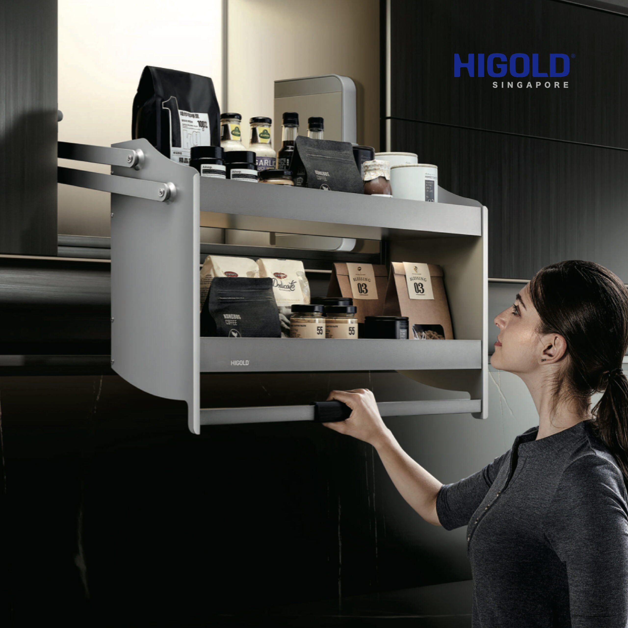 HIGOLD Pull Down Elevator Basket - Shearer Style - Image 3