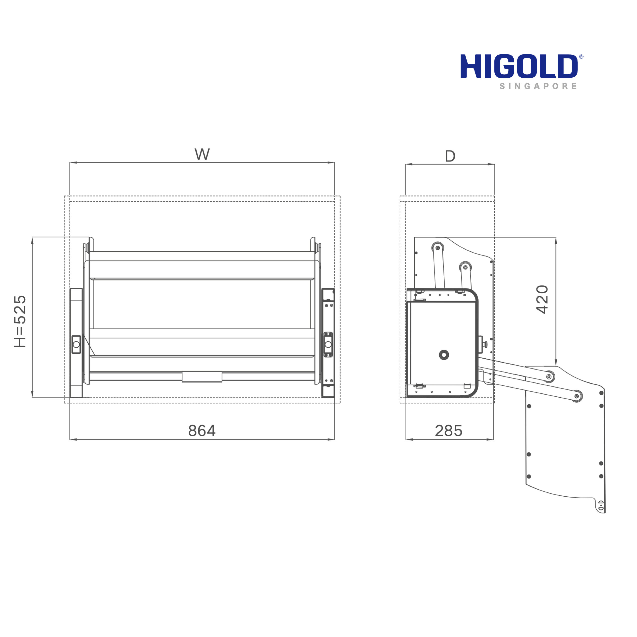HIGOLD Pull Down Elevator Basket - Shearer Style - Image 6