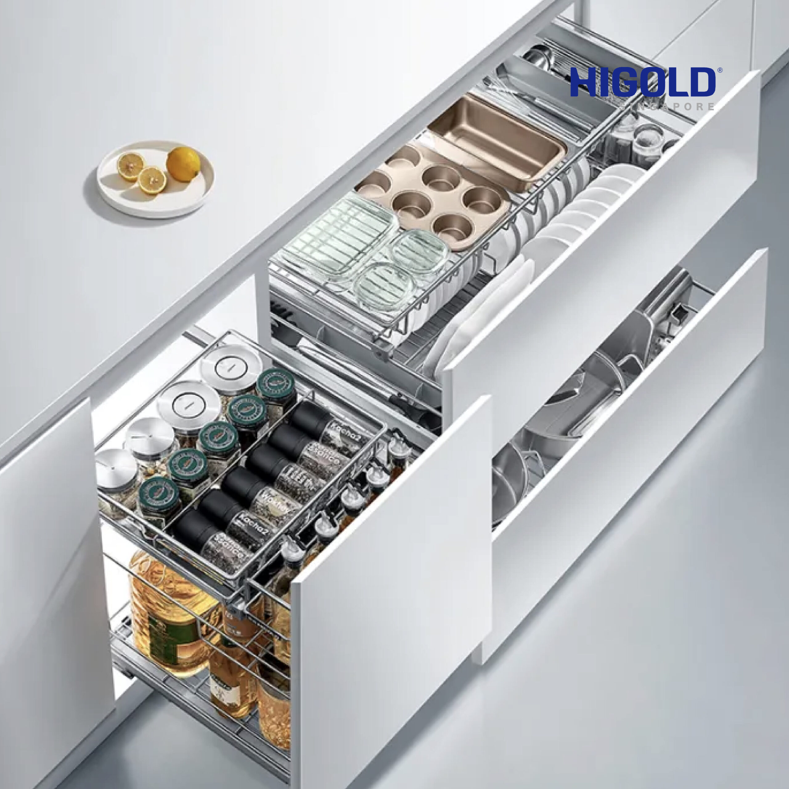HIGOLD Starlink 2 layer dish drawer with component - Image 3