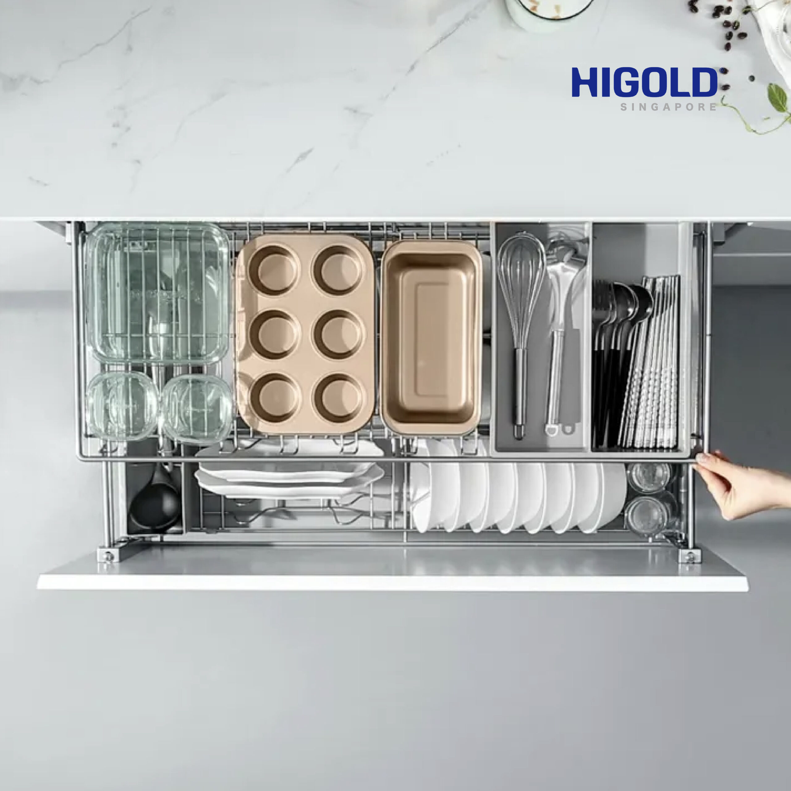 HIGOLD Starlink 2 layer dish drawer with component - Image 4