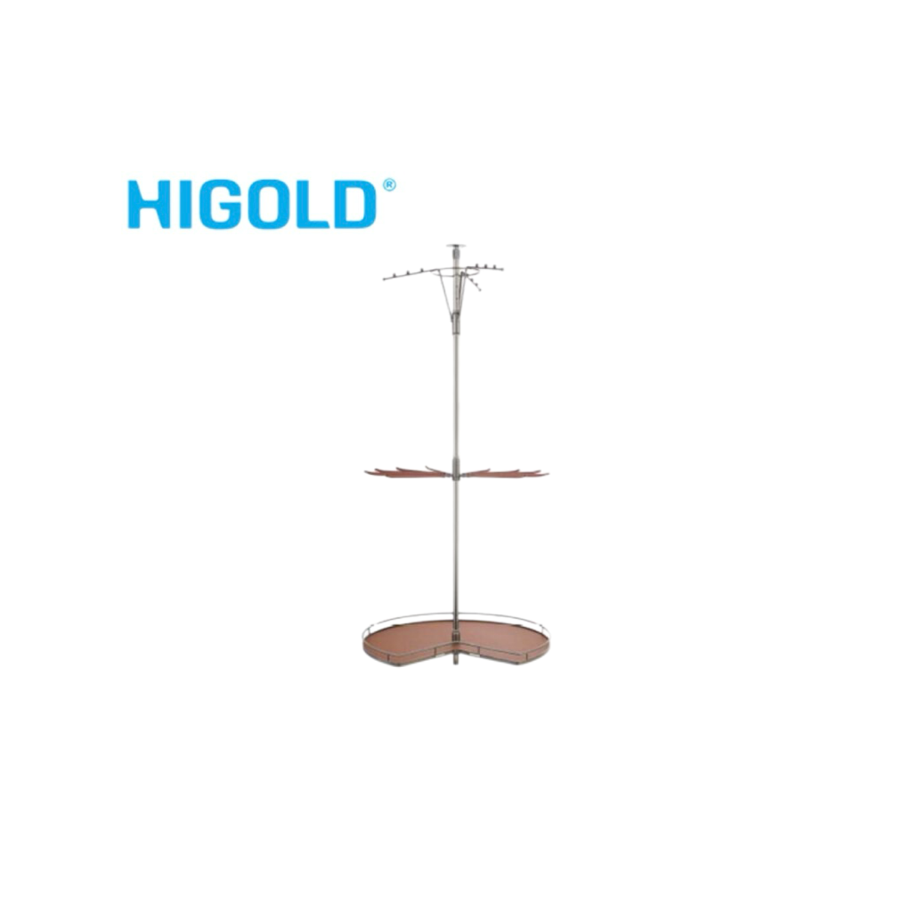 HIGOLD 3 IN 1 CORNER RACK Multifunctional 360 Rotating Clothes Hanger