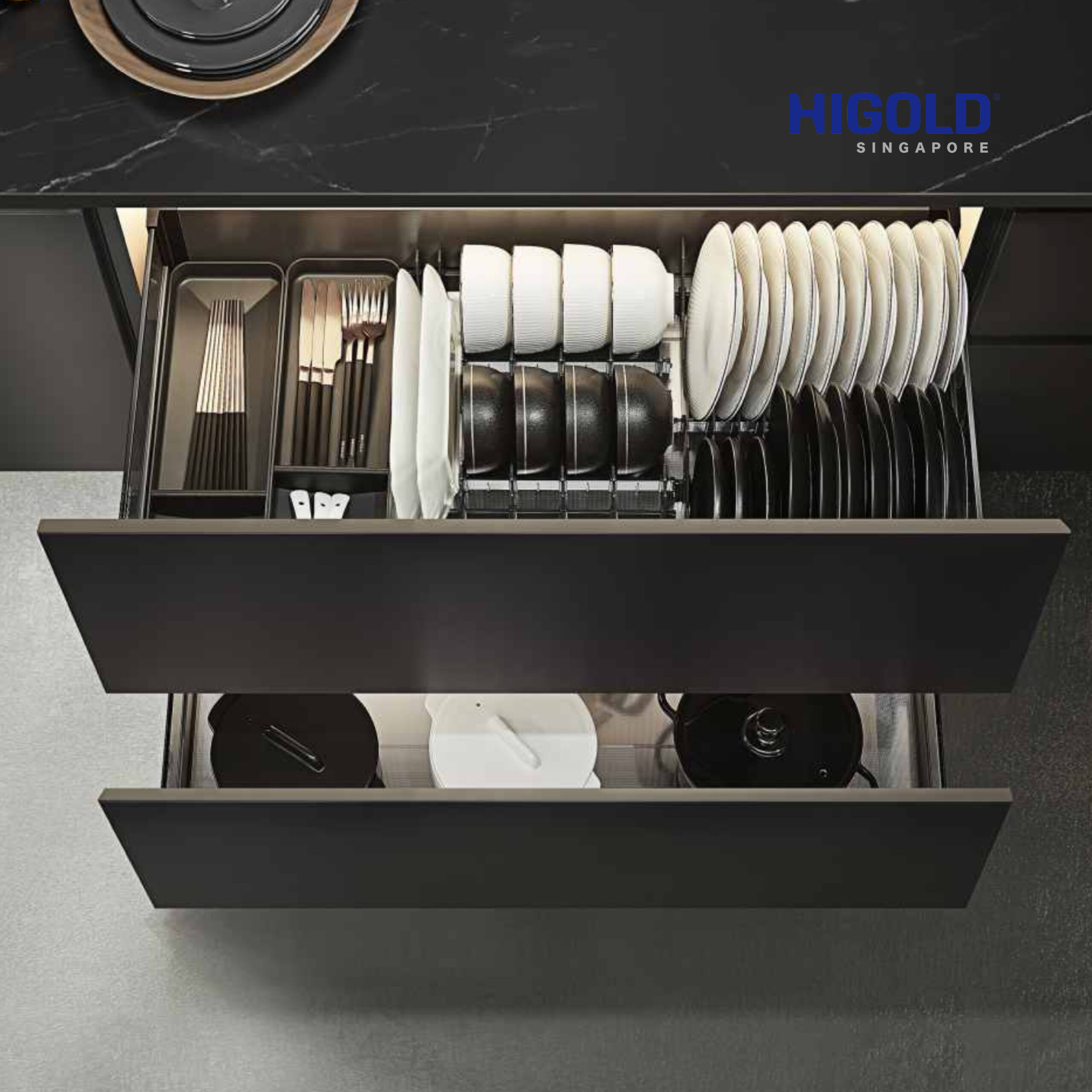 HIGOLD Shearer 3.0 Three Side Drawer With Glass Pannel - Image 5