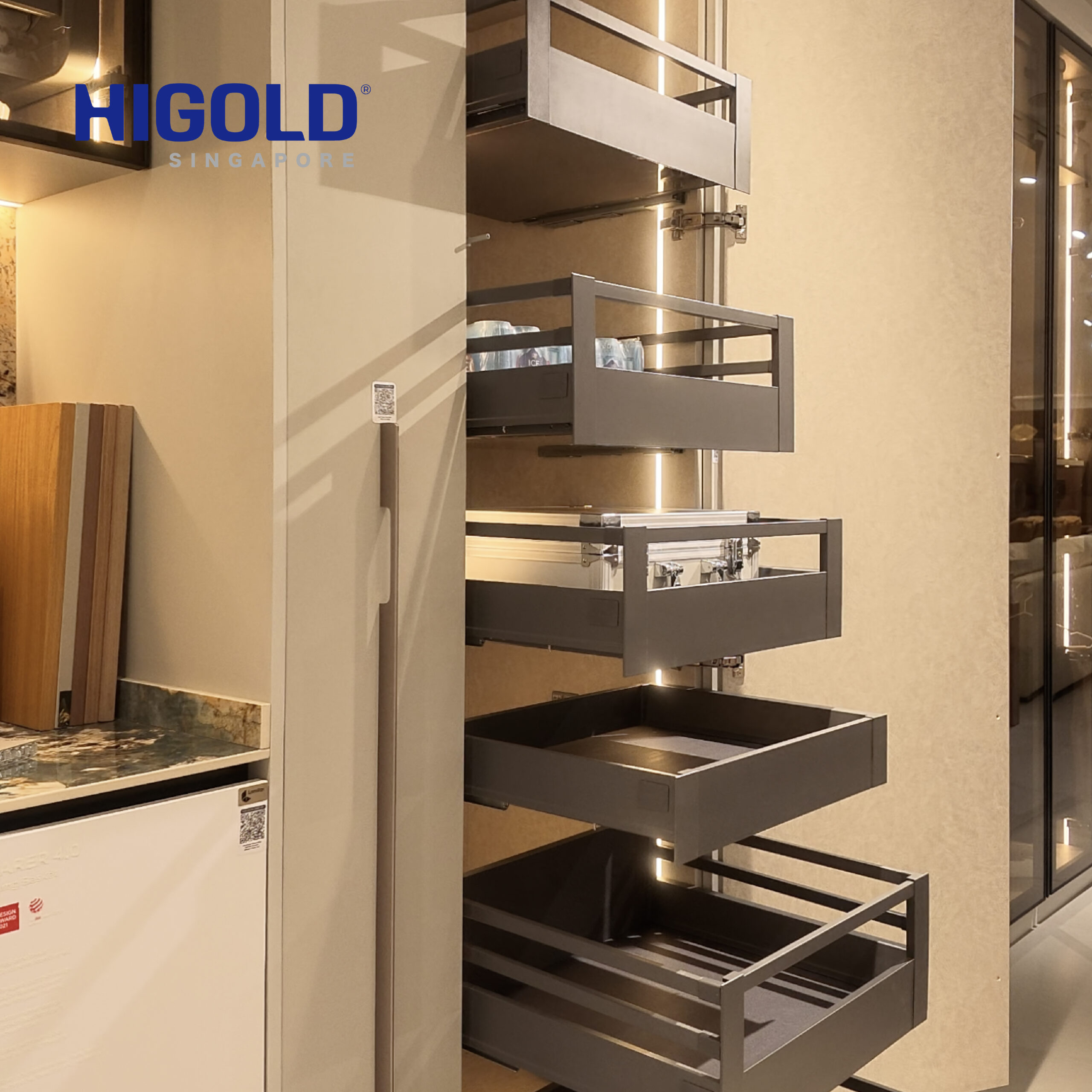 HIGOLD Inner Drawer & Space Tower With Front Panel