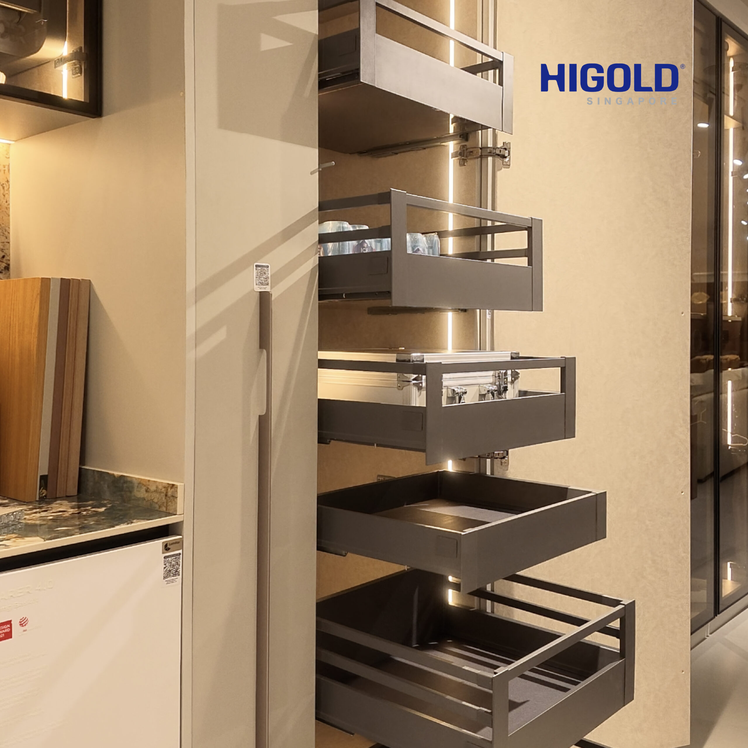 HIGOLD Inner Drawer & Space Tower With Front Panel