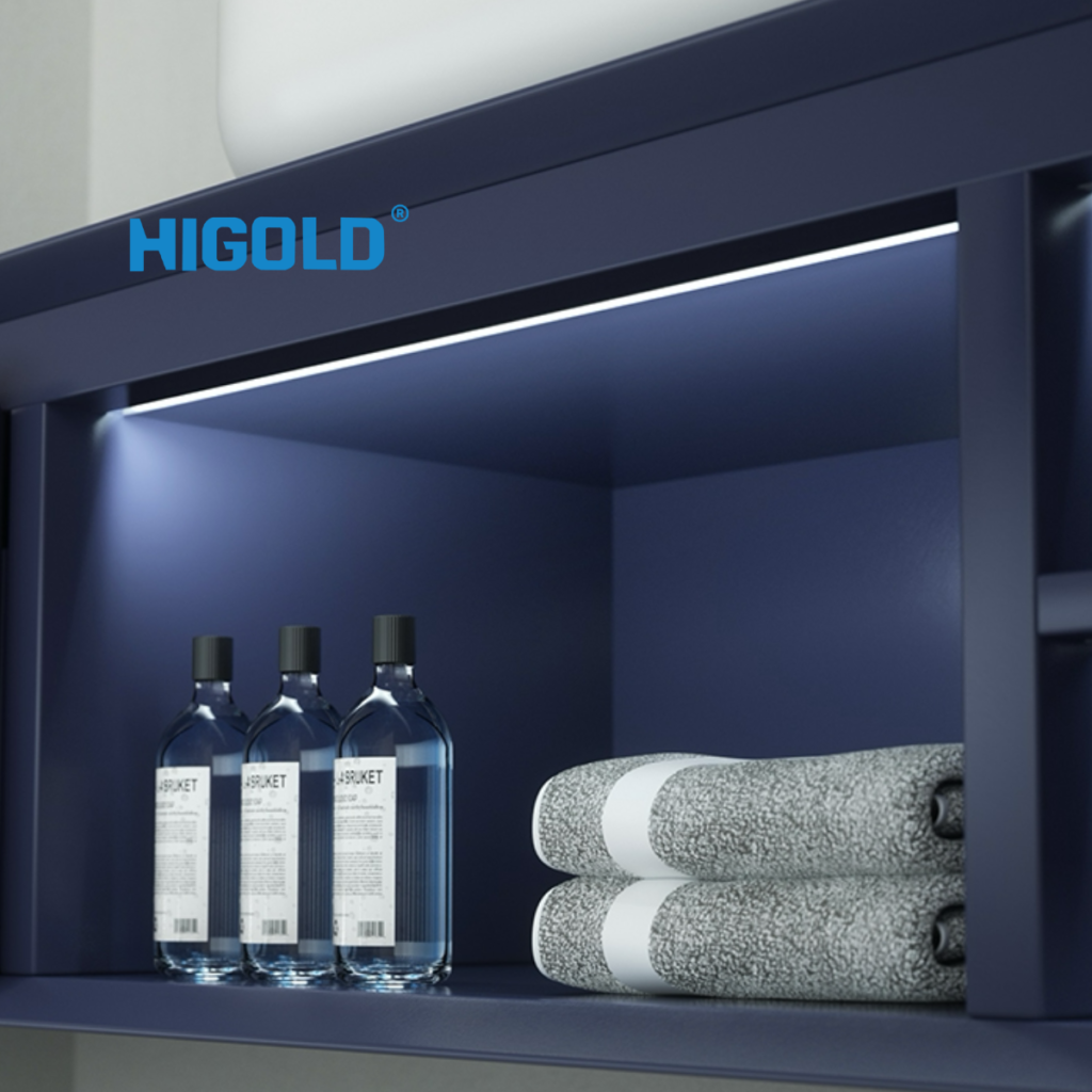 HIGOLD Angled X2 Pro Cabinet LED Light Strip With Casing. (Free Cutting/4000K)