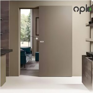 Opk Concealed Sliding Barn Door Hardware with Soft Close Mechanism,No Floor Track