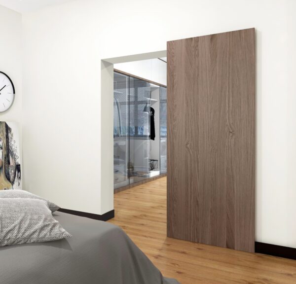 Opk Concealed Sliding Barn Door Hardware with Soft Close Mechanism,No Floor Track - Image 3