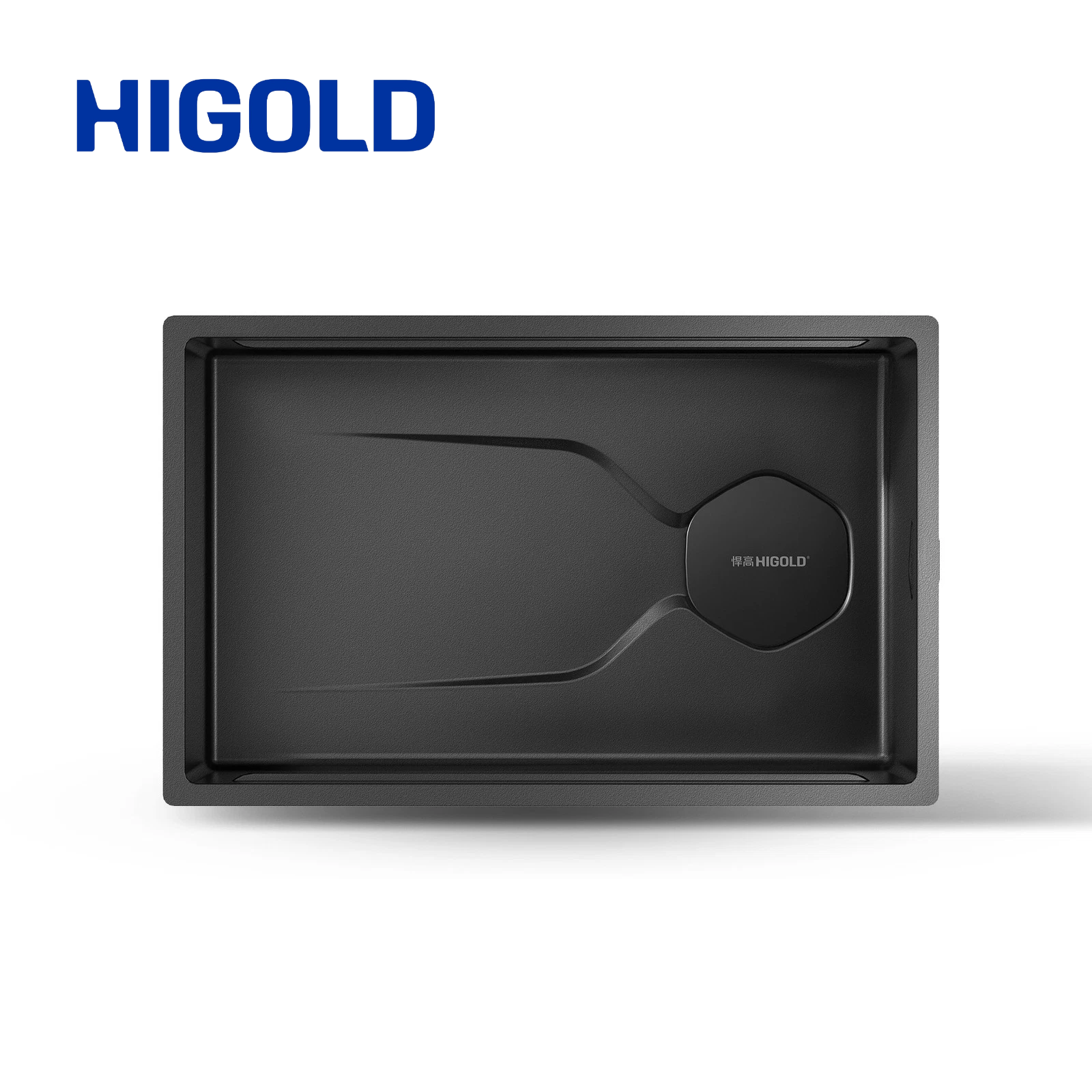 HIGOLD LS1.0 PRO Series SUS 304 Handmade Sink Single Bowl With Steps Stone Texture Surface