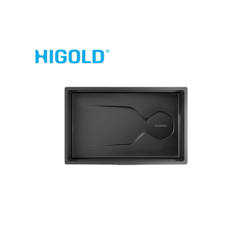 HIGOLD LS1.0 PRO Series SUS 304 Handmade Sink Single Bowl With Steps Stone Texture Surface