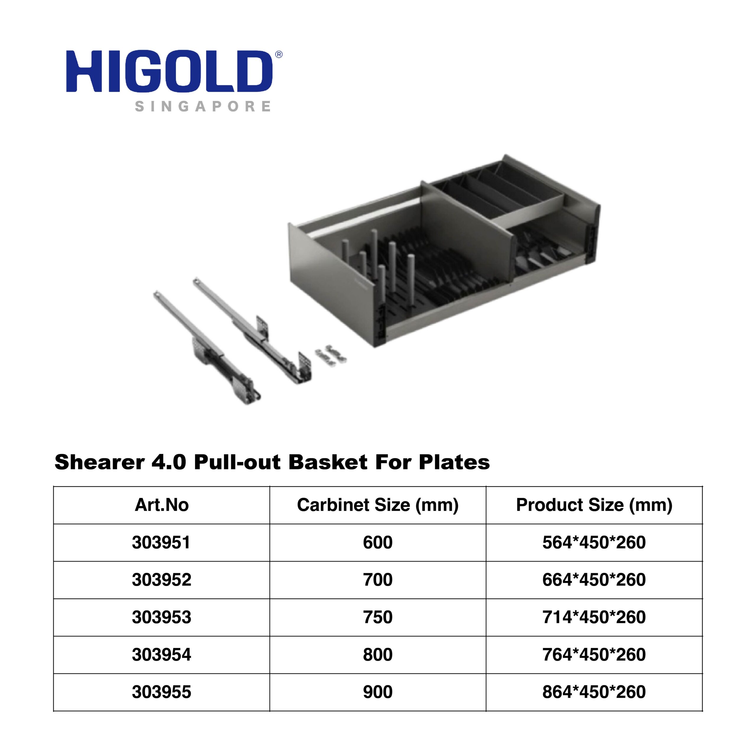 HIGOLD Shearer 4.0 Max Pull Out Basket Drawer - Image 2
