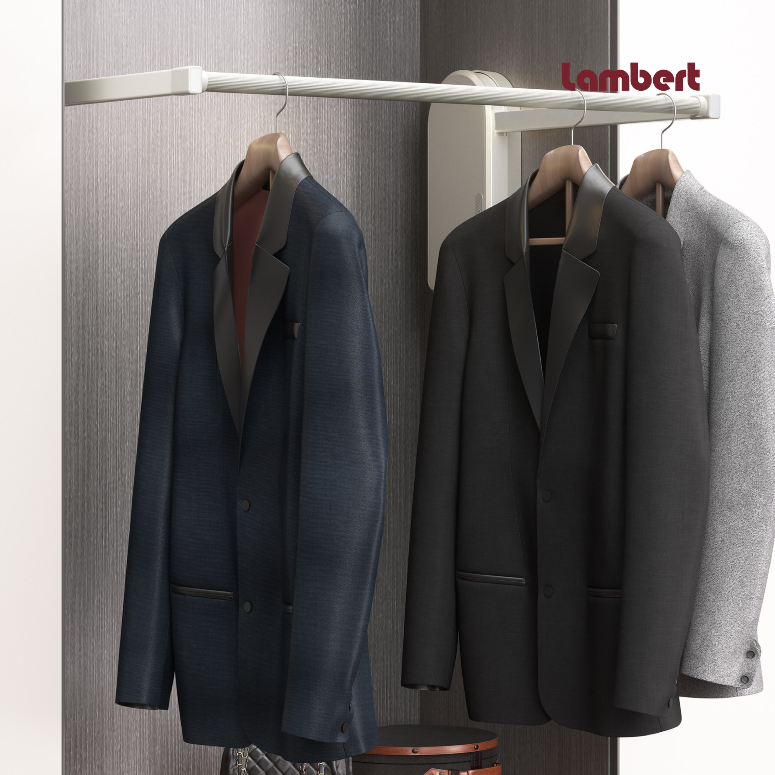 LAMBERT Electric-Pull Down Clothes Rack - Image 5