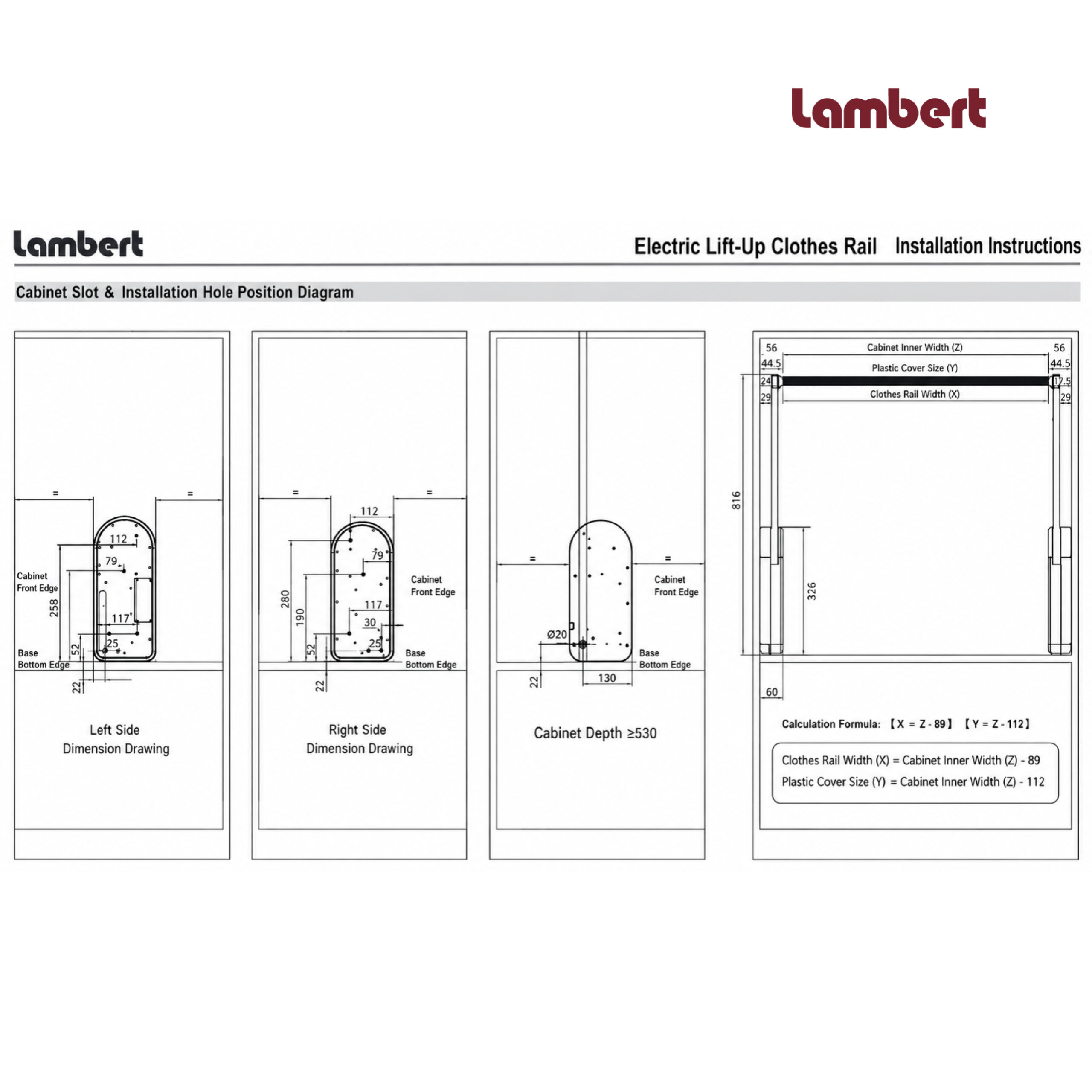 LAMBERT Electric-Pull Down Clothes Rack - Image 9