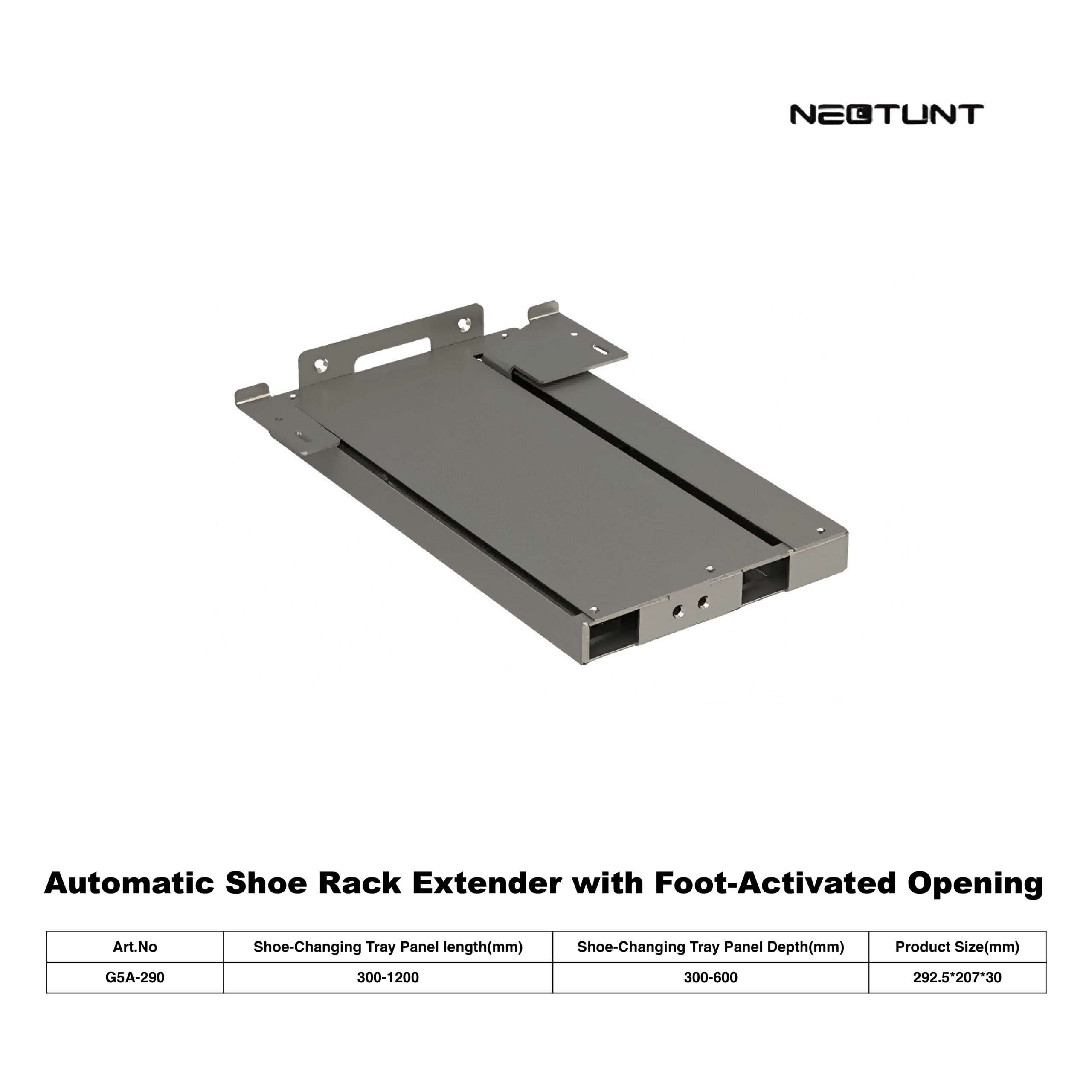 Automatic Shoe Rack Extender with Foot-Activated Opening - Image 2