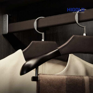 HIGOLD Luxury One MeterLeather Clothes Rail& Rod Holders