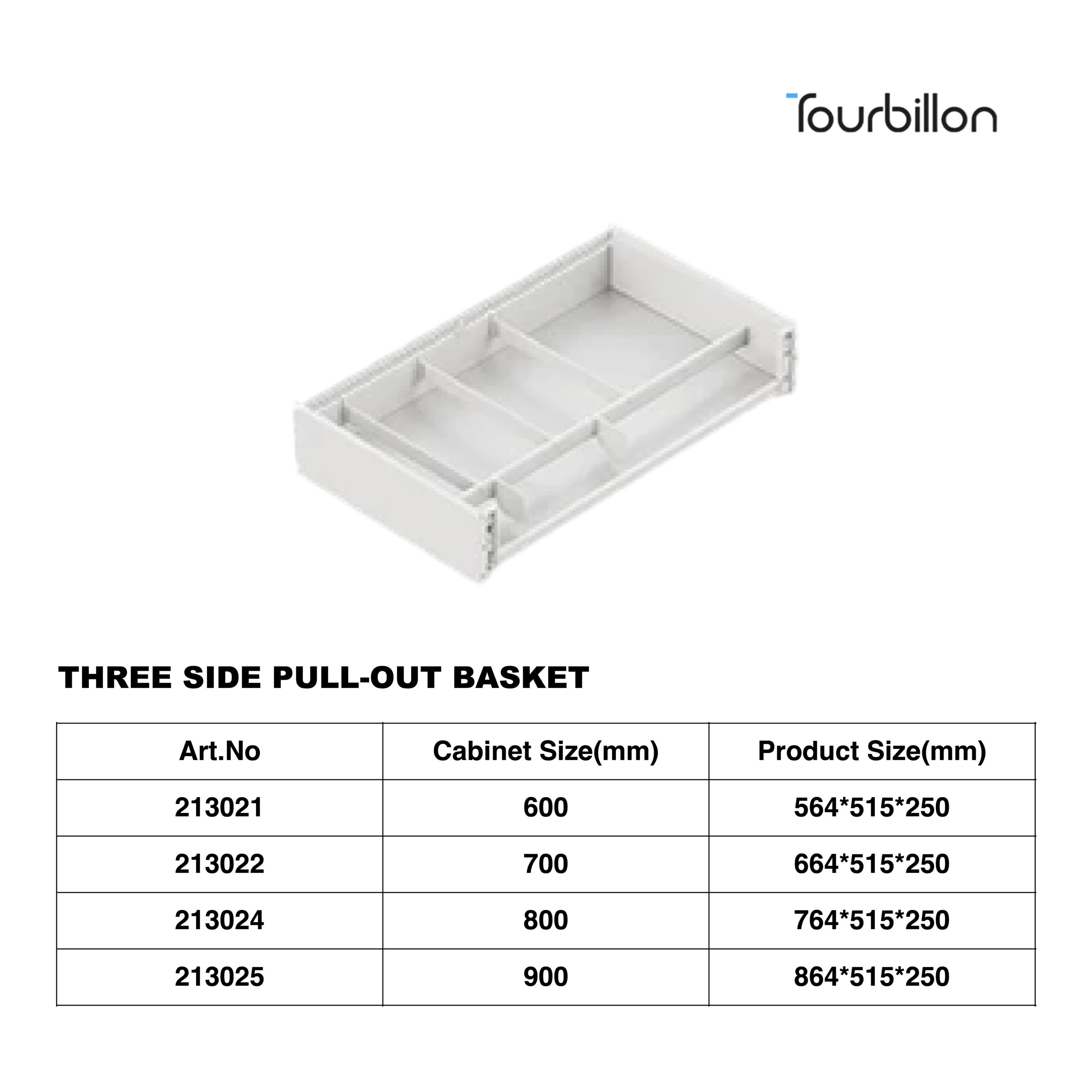 Tourbillon Three Side Pull Out Basket - Image 2