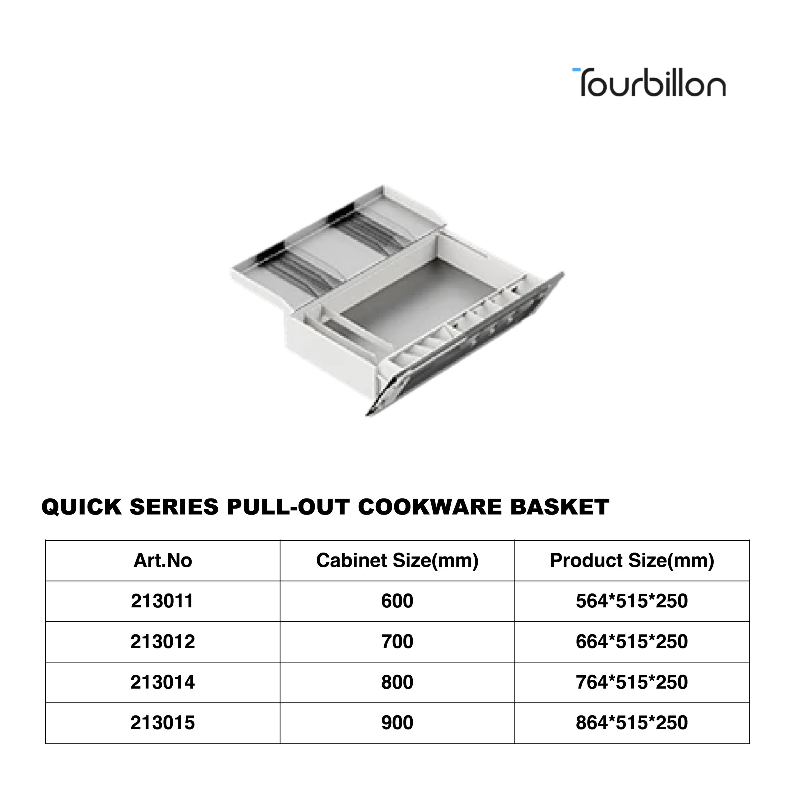 Tourbillon Quick Series Pull-Out Cookware basket - Image 2